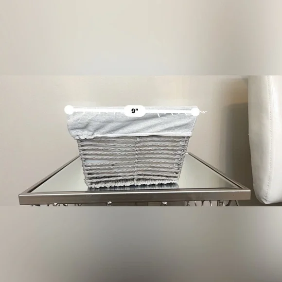 Basket set of 3 with liners for pantry, office, bathroom, organizing needs NWT - Picture 8 of 10